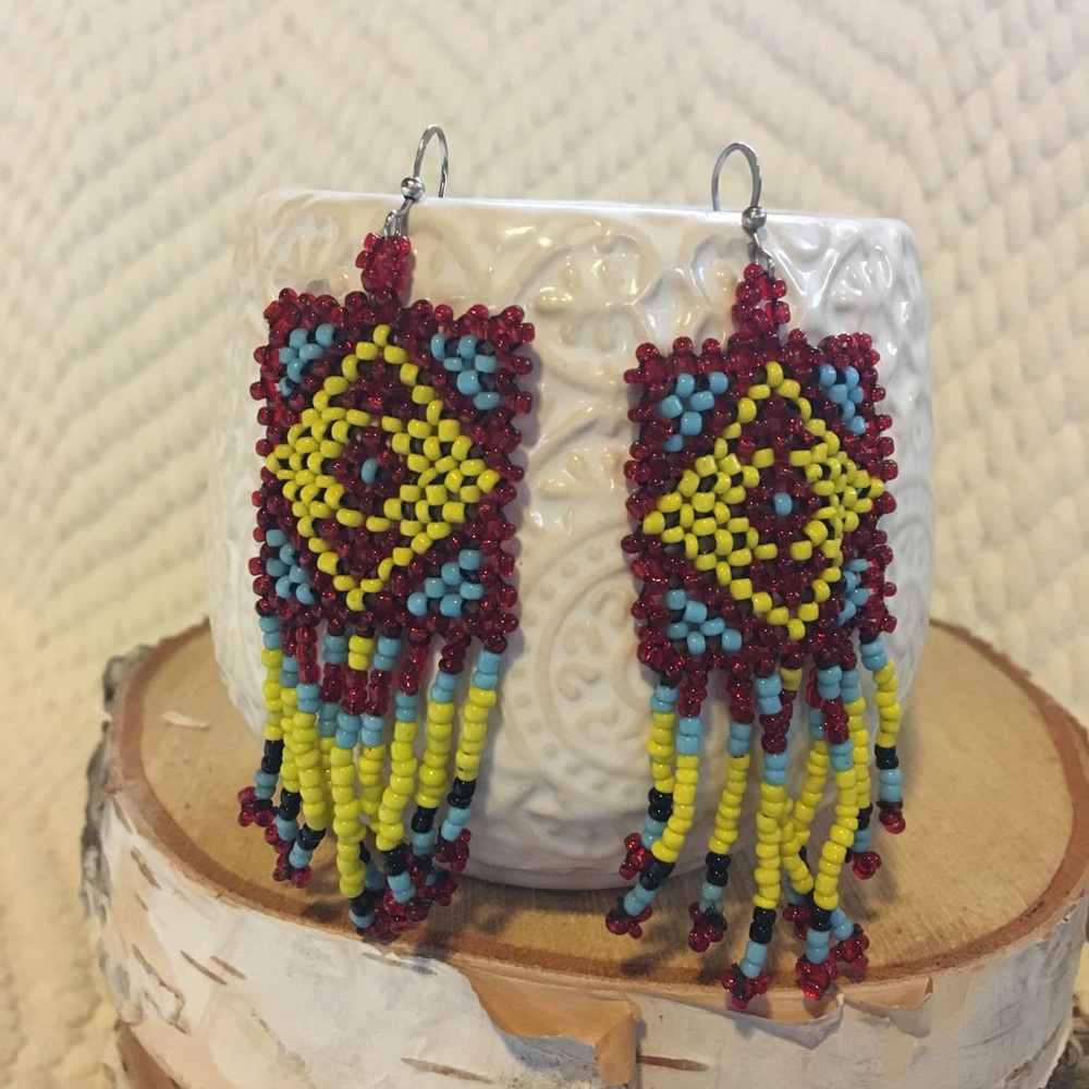 🌿Beaded earrings🌿